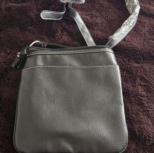 NWOT Elvis Presley Black Leather Crossbody Bag